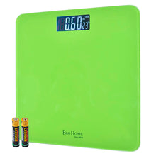 Cargar imagen en el visor de la galería, Báscula de Baño Digital ultrafina de vidrio templado para el baño con sensores de alta precisión, tecnología step-on y pantalla LCD