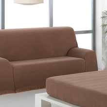 Cargar imagen en el visor de la galería, Colcha multiusos, plaid - Espiga Camel Café