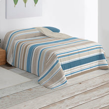 Cargar imagen en el visor de la galería, Edredón/Relleno Nórdico Estampado de Fibra Hueca 400 gr/m²- Rayas Azul