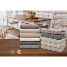 Cargar imagen en el visor de la galería, Colcha multiusos, plaid - Zig Zag Gris Negro