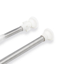 Cargar imagen en el visor de la galería, Barra extensible para ropero y cortina de ducha - 70 a 120 cm Plata