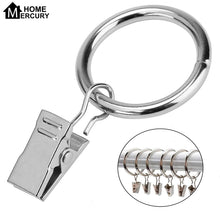 Cargar imagen en el visor de la galería, Anillos de Cortina, Ganchos Cortinas de Metal con Pinza, para Cocina baño Sala de Estar Anillas para Cortinas