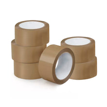 Cargar imagen en el visor de la galería, Cinta de embalaje adhesiva de alta resistencia 48mm de Ancho - Marrón