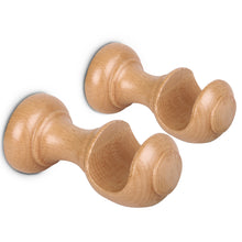 Cargar imagen en el visor de la galería, Pack de Dos Soportes para Barra de ø 28 mm- Madera