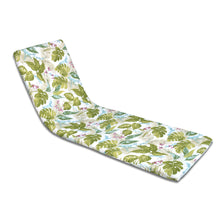 Cargar imagen en el visor de la galería, Cojín de Tumbona 180x50x3,5cm- Hojas Verde