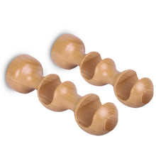 Cargar imagen en el visor de la galería, Pack de Dos Soportes de Madera para Barra Doble- Madera