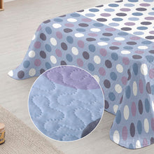 Cargar imagen en el visor de la galería, Colcha Bouti Rombos para Verano y Primavera- Circulos Azul