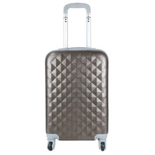 Cargar imagen en el visor de la galería, Maleta de estructura rígida - Modelo Cubo - Marrón