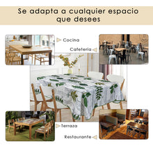 Cargar imagen en el visor de la galería, Mantel Antimanchas, Rectangular, Resistente, Impermeable-Hojas
