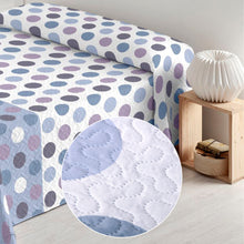 Cargar imagen en el visor de la galería, Colcha Bouti Rombos para Verano y Primavera- Circulos Azul