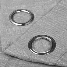 Cargar imagen en el visor de la galería, Cortinas de Salón Translúcidas,Lino, Modernas- Gris