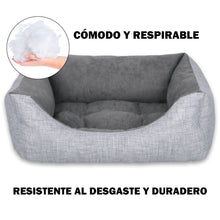 Cargar imagen en el visor de la galería, Cama para mascotas rellena de fibra - Gris - Grande
