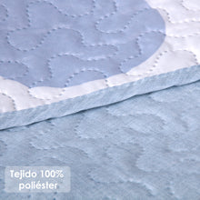Cargar imagen en el visor de la galería, Colcha Bouti Rombos para Verano y Primavera- Circulos Azul