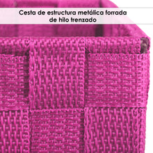 Cargar imagen en el visor de la galería, Pack de 3 Cajas de Almacenaje Decorativas- Fucsia