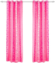 Cargar imagen en el visor de la galería, Cortinas Doble Visillos para Ventanas - 2 Piezas de 150x260cm (Rosa)