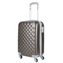 Cargar imagen en el visor de la galería, Maleta de estructura rígida - Modelo Cubo - Marrón