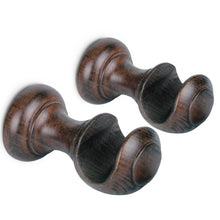 Cargar imagen en el visor de la galería, Pack de Dos Soportes para Barra de ø 28 mm- Marrón