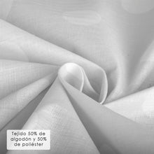 Cargar imagen en el visor de la galería, Juego Sábanas de Verano y Entretiempo 50% Algodón y 50% poliéster- Lunares Gris
