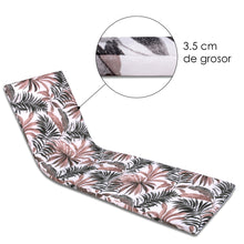 Cargar imagen en el visor de la galería, Cojín de Tumbona 180x50x3,5cm- Hojas Marrón