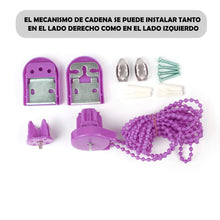 Cargar imagen en el visor de la galería, Estor Enrollable Translúcido Liso Lila