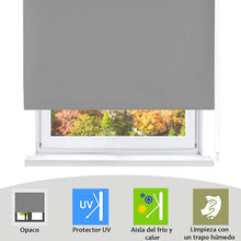 Cargar imagen en el visor de la galería, Estor enrollable opaco-Gris