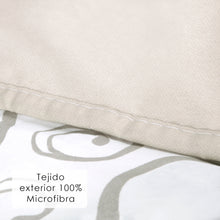 Cargar imagen en el visor de la galería, Edredón/Relleno Nórdico Estampado de Fibra Hueca 400 gr/m²- Ondas Arena