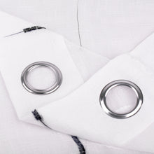 Cargar imagen en el visor de la galería, Cortinas Translúcidas Bordadas de un Visillo 2 Piezas- Oscuro