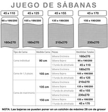 Cargar imagen en el visor de la galería, Juego de sábanas de Verano 3 Piezas Lisas- Blanco, Cama 150