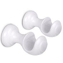 Cargar imagen en el visor de la galería, Pack de Dos Soportes para Barra de ø 28 mm- Blanco
