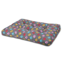 Cargar imagen en el visor de la galería, Cama de Mascota, Colchón o Colchoneta Reversible Estampada- Huellas