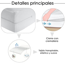 Cargar imagen en el visor de la galería, Funda de colchón rizo100% Algodón- Cama 150