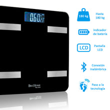 Cargar imagen en el visor de la galería, Báscula inteligente Analiza 8 Funciones, Monitores de Composición Corporal con App para Peso Corporal, Grasa, Agua, IMC, BMR, Masa Muscula