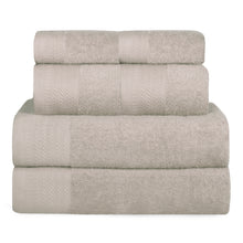 Cargar imagen en el visor de la galería, Juego de Toallas 100% Algodón de 500gsm.2Baño+2Mano+2Bide, Arena