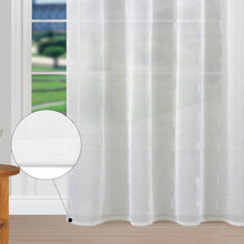 Cargar imagen en el visor de la galería, Cortinas Translúcidas Bordadas de un Visillo 2 Piezas- Blanco