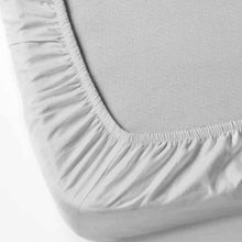 Cargar imagen en el visor de la galería, Sábana Bajera Ajustable 100% Poliéster, Elástica, Suave y Transpirable. Gris Claro