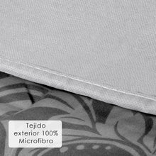 Cargar imagen en el visor de la galería, Edredón/Relleno Nórdico Estampado de Fibra Hueca 400 gr/m²- Flores Gris