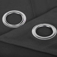 Cargar imagen en el visor de la galería, Cortinas Translúcidas de Salón 140x260cm, 2 Piezas- Negro