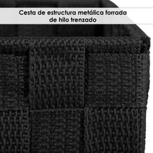 Cargar imagen en el visor de la galería, Pack de 3 Cajas de Almacenaje Decorativas- Negro