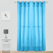 Cargar imagen en el visor de la galería, Cortinas modernas translucidas - Turquesa