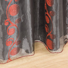 Cargar imagen en el visor de la galería, Cortinas Doble Visillos para Ventanas - 2 Piezas de 150x260cm (NEGRO)