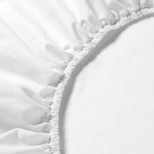 Cargar imagen en el visor de la galería, Sábana Bajera Ajustable 100% Poliéster, Elástica, Suave y Transpirable. Blanco