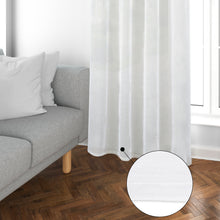 Cargar imagen en el visor de la galería, Cortinas de Salón Translúcidas, Lino, Modernas- Blanco
