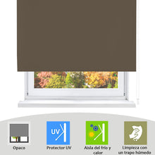 Cargar imagen en el visor de la galería, Estor enrollable opaco- Marrón