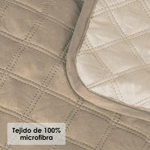Cargar imagen en el visor de la galería, Funda de Sofá Reversible con Reposabrazos - Beige