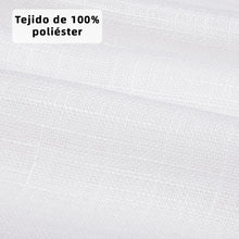 Cargar imagen en el visor de la galería, Cortinas de Salón Translúcidas, Lino, Modernas- Blanco