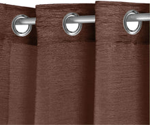 Cargar imagen en el visor de la galería, Cortinas modernas translucidas - Marrón