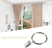 Cargar imagen en el visor de la galería, Anillos de Cortina, Ganchos Cortinas de Metal con Pinza, para Cocina baño Sala de Estar Anillas para Cortinas