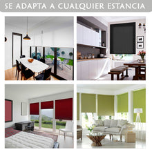 Cargar imagen en el visor de la galería, Estor Enrollable Translúcido Liso Negro