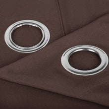 Cargar imagen en el visor de la galería, Cortinas Translúcidas de Salón 140x260cm, 2 Piezas- Marrón