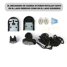 Cargar imagen en el visor de la galería, Estor Enrollable Translúcido Liso Negro